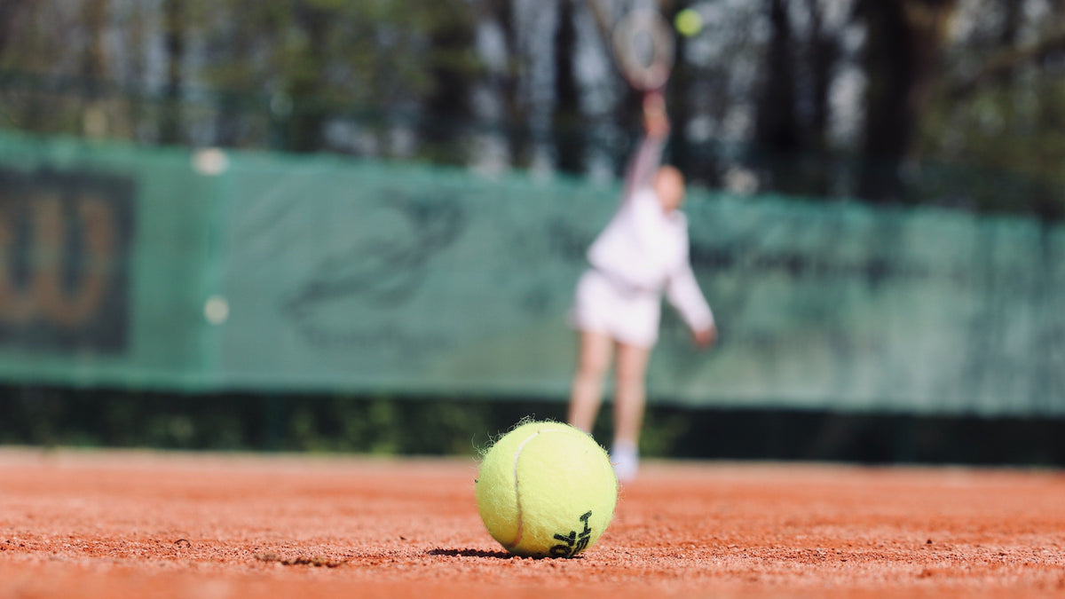 Close up of a tennis ball