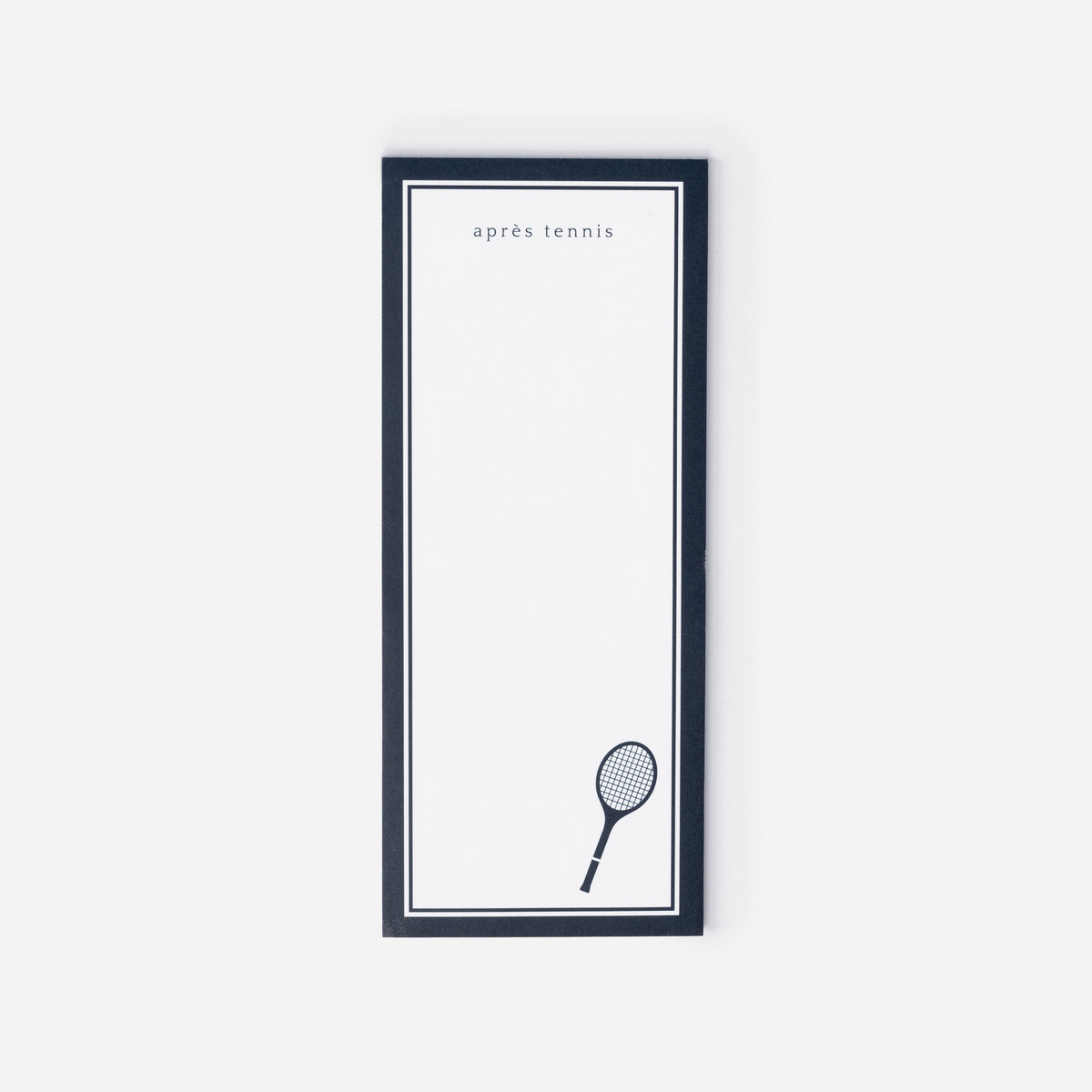 Tennis Notepads Navy Apres Tennis 8.5 x 3.56