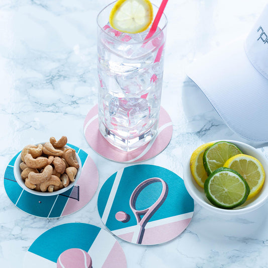 Tennis Coasters Tennis Scenes