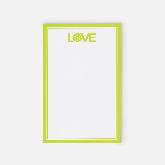 Pickleball Notepads Lime Pickleball 8.5 x 5.5