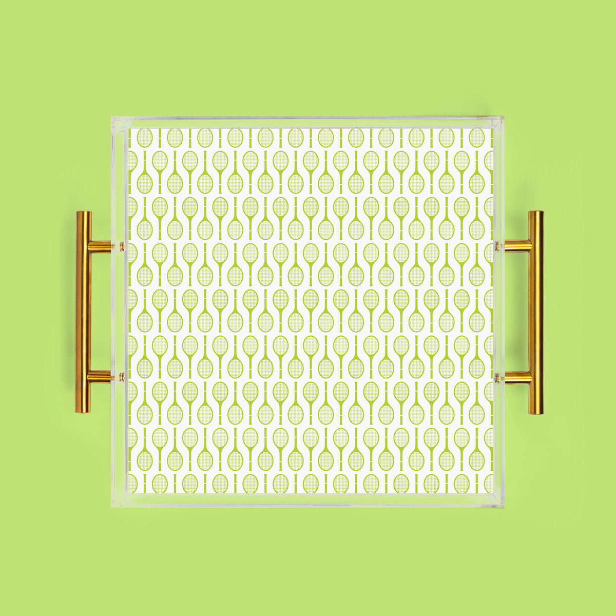 Serving Tray Lime Tennis