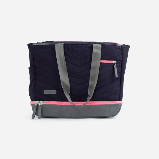 Parisii Tennis Tote Navy & Watermelon