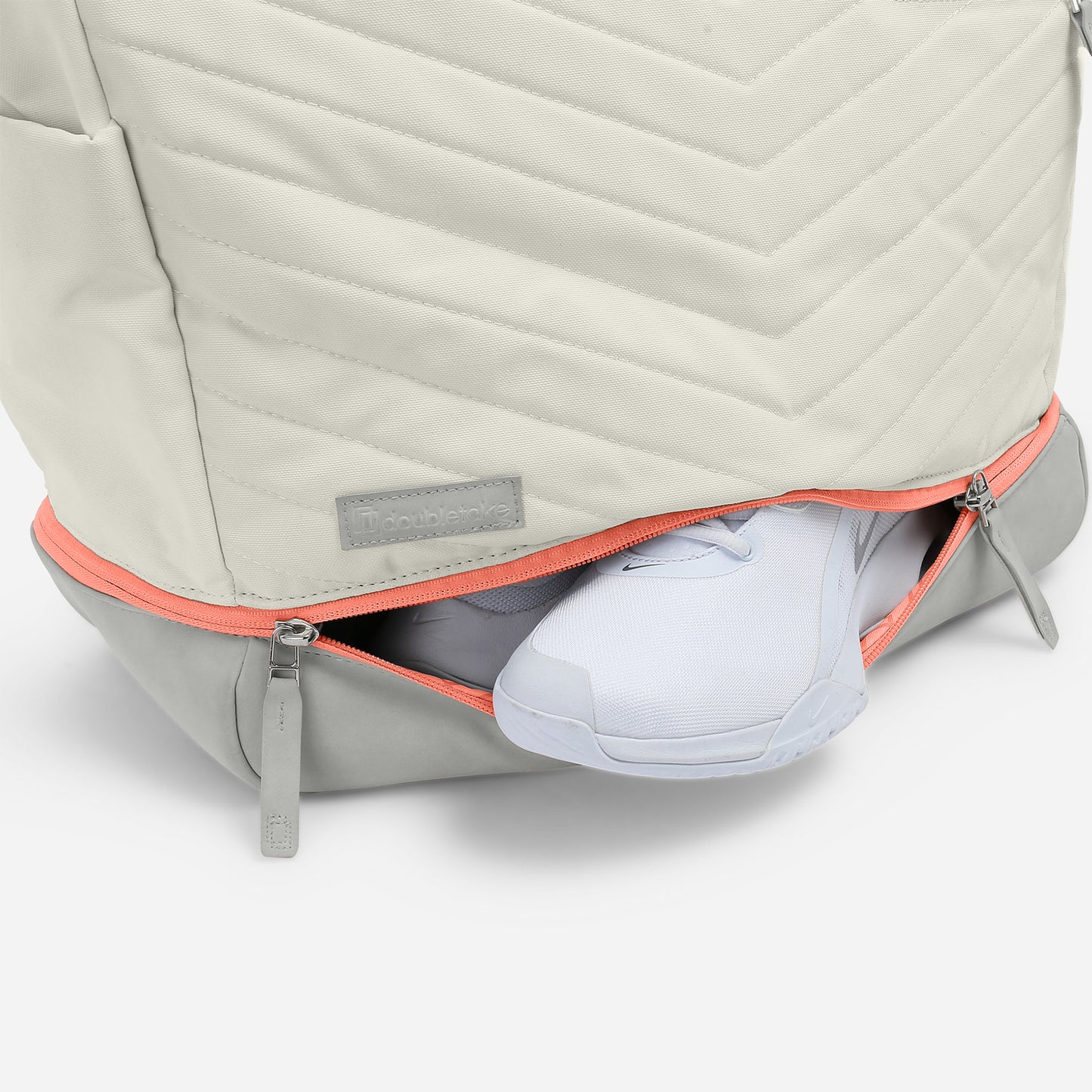 Parisii Tennis Tote Canvas & Poppy