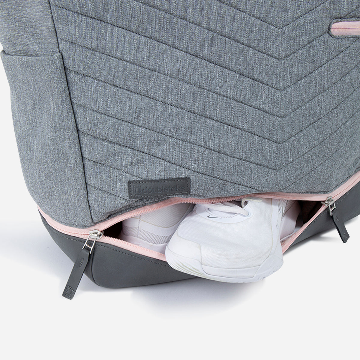 Parisii Tennis Tote Grey & Blush