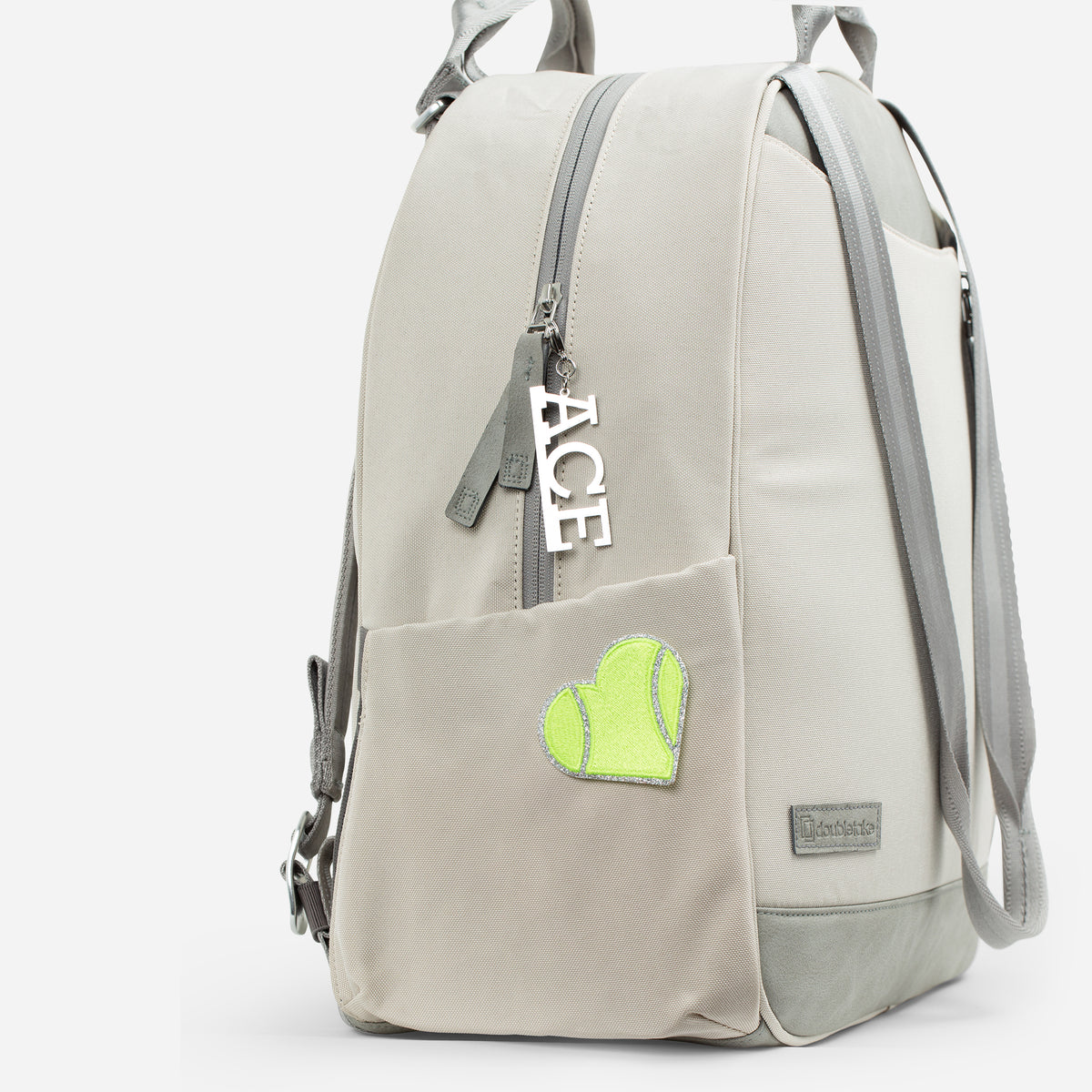 Tennis Bag Patches Lemon Lime Heart