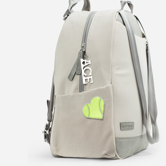 Tennis Bag Patches Lemon Lime Heart