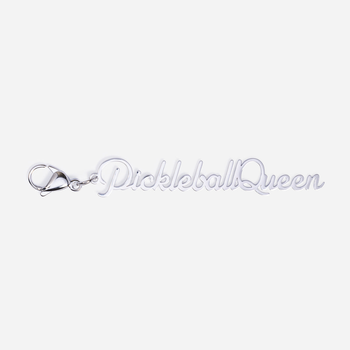 Tennis Bag Zipper Pull Charm Pickleball Queen