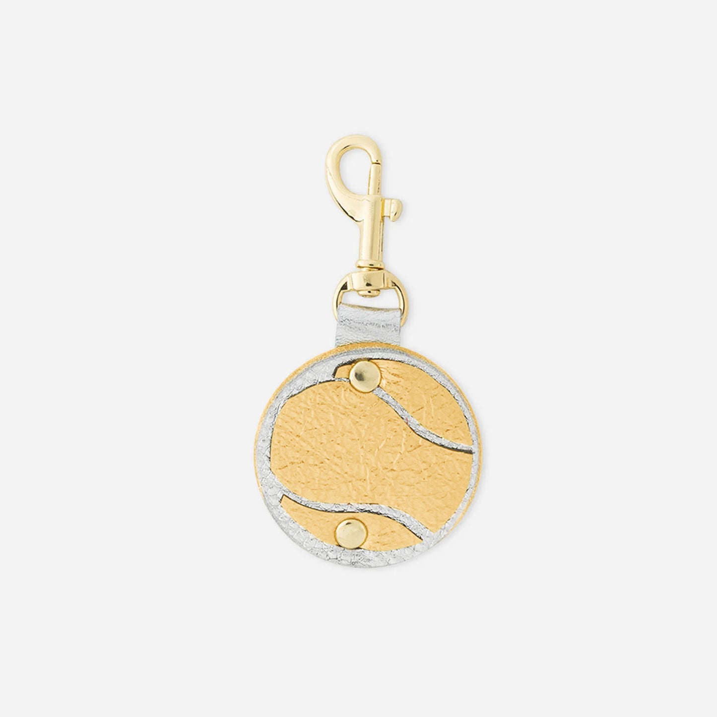 Quinn Keychain Charm Gold Tennis Ball