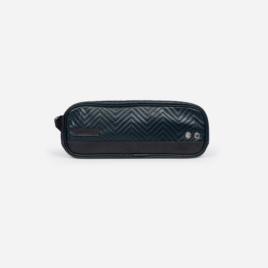 Roma Tennis Shoe Bag Navy Zig Zag Luxe