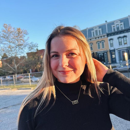 Pickleball Court Necklace Silver