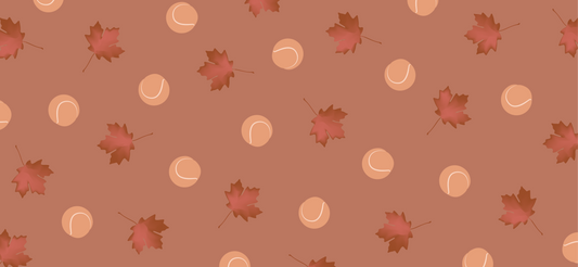 Phone wall paper with leaves and tennis balls