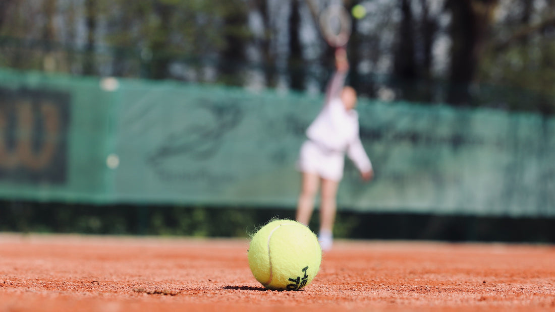 Close up of a tennis ball