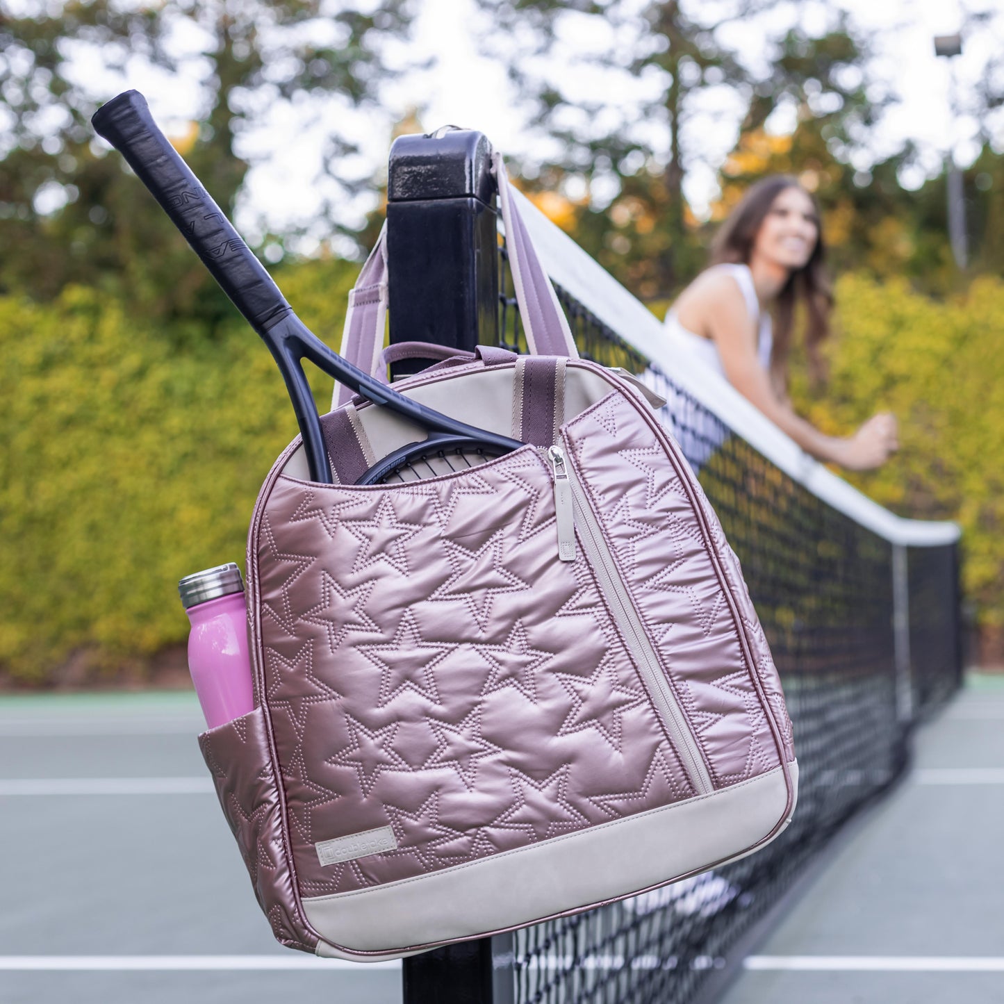 Melbourne Tennis Backpack / Tote Rose Sparkle Luxe