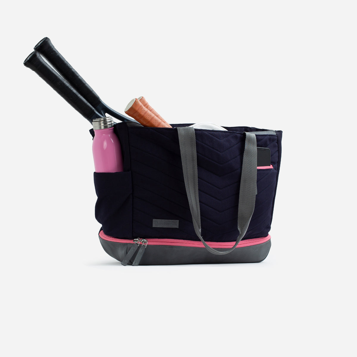 Parisii Tennis Tote Navy & Watermelon