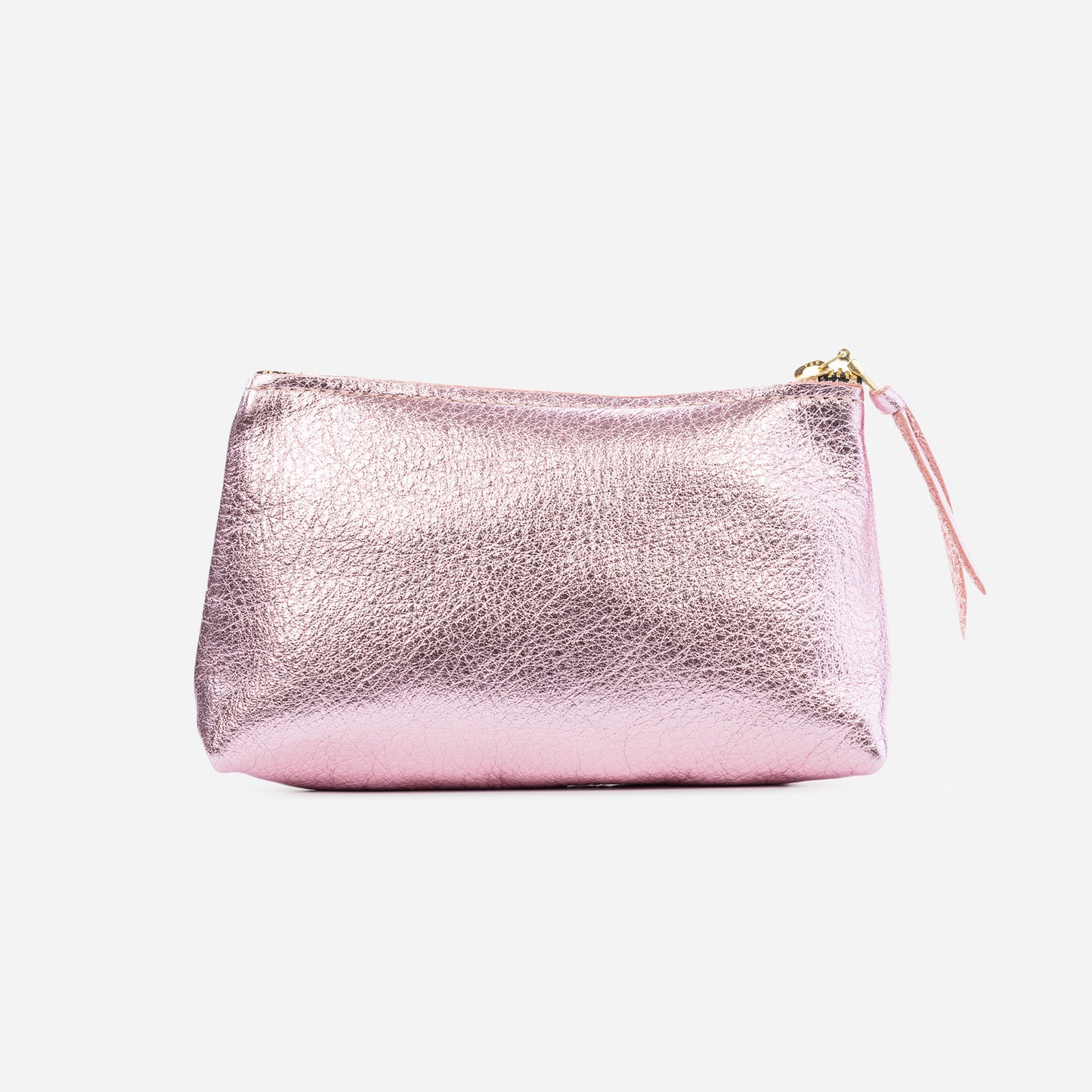 Bree Small Leather Pouch Candy & Platinum