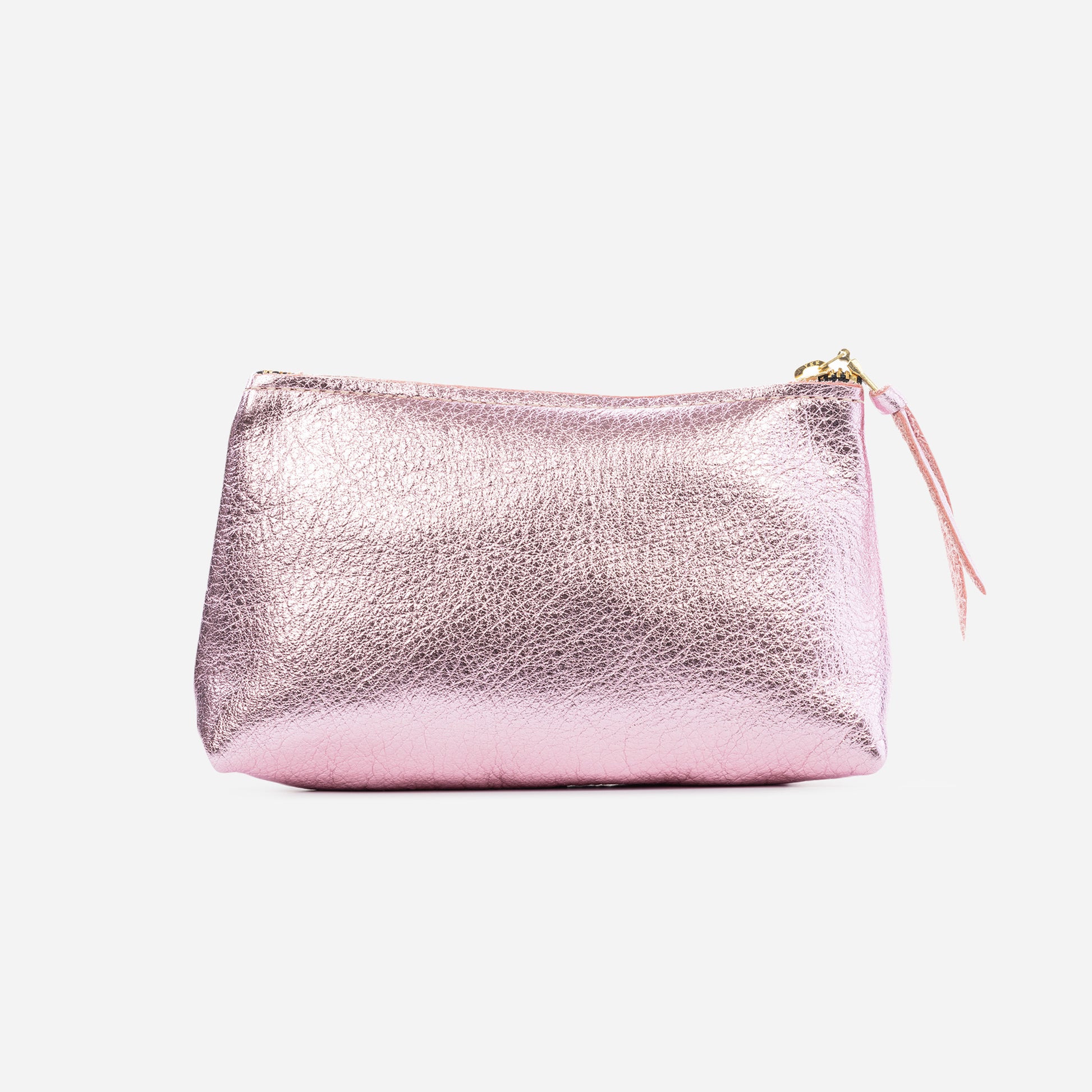 Bree Small Leather Pouch Candy & Platinum