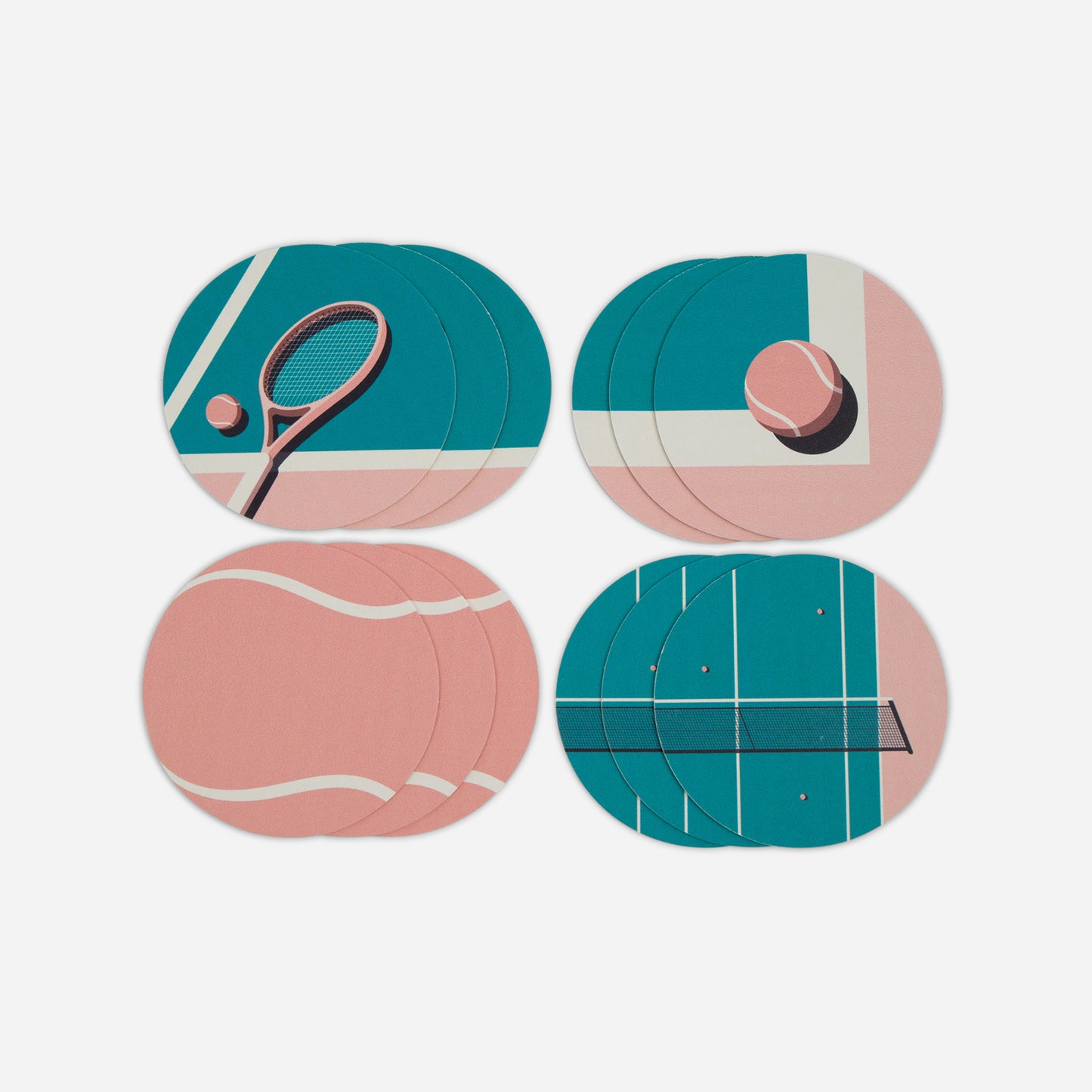 Tennis Coasters Tennis Scenes