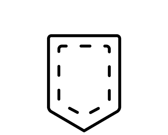 Minimalistic shield icon with simple lines and a border, suggesting a protective symbol.