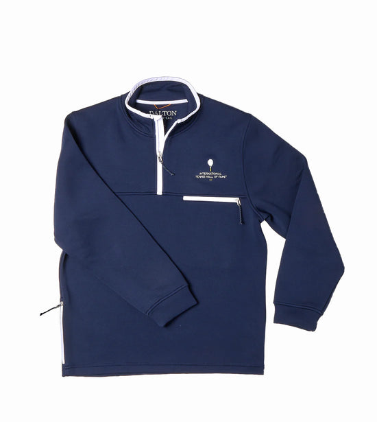 Blue and white tennis shirt