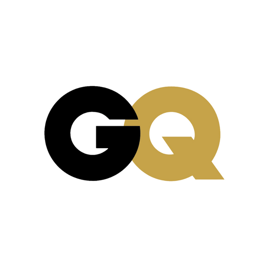GQ logo with G in black and Q in gold on a white background.