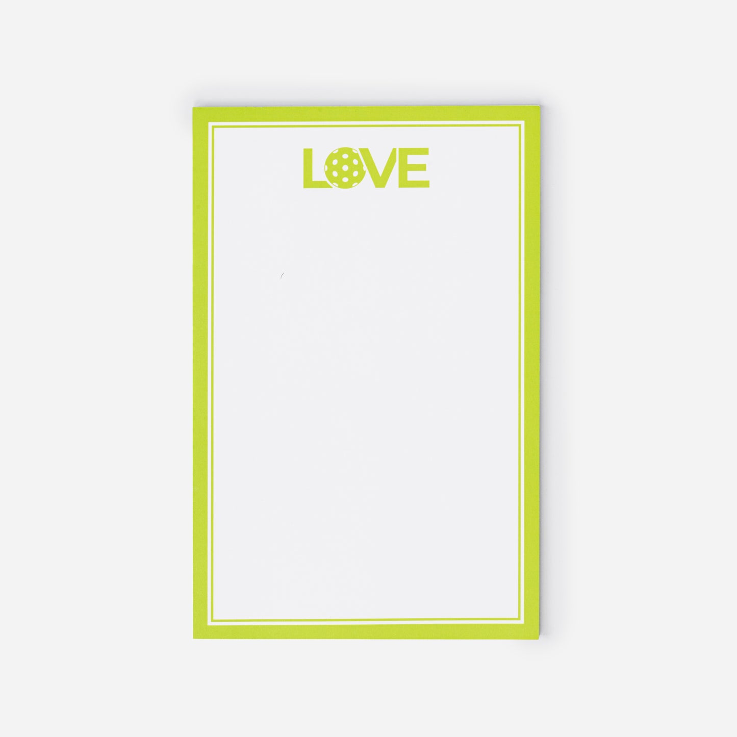 Pickleball Notepads Lime Pickleball 8.5 x 5.5