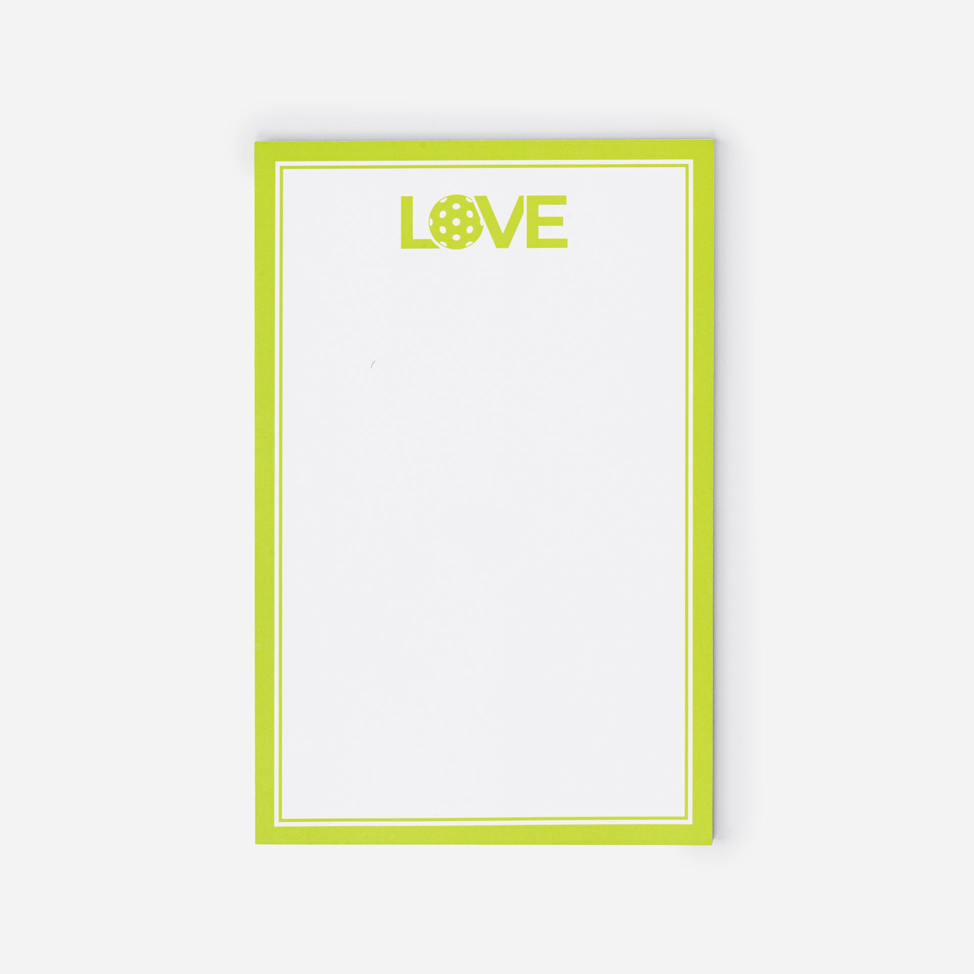 Pickleball Notepads Lime Pickleball 8.5 x 5.5