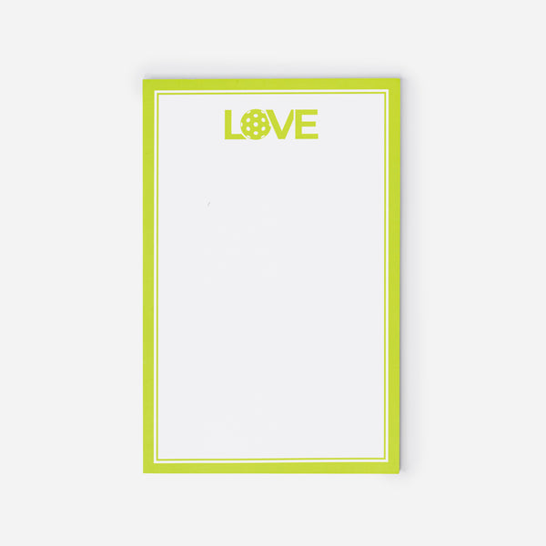 Pickleball Notepads Lime Pickleball 8.5 x 5.5