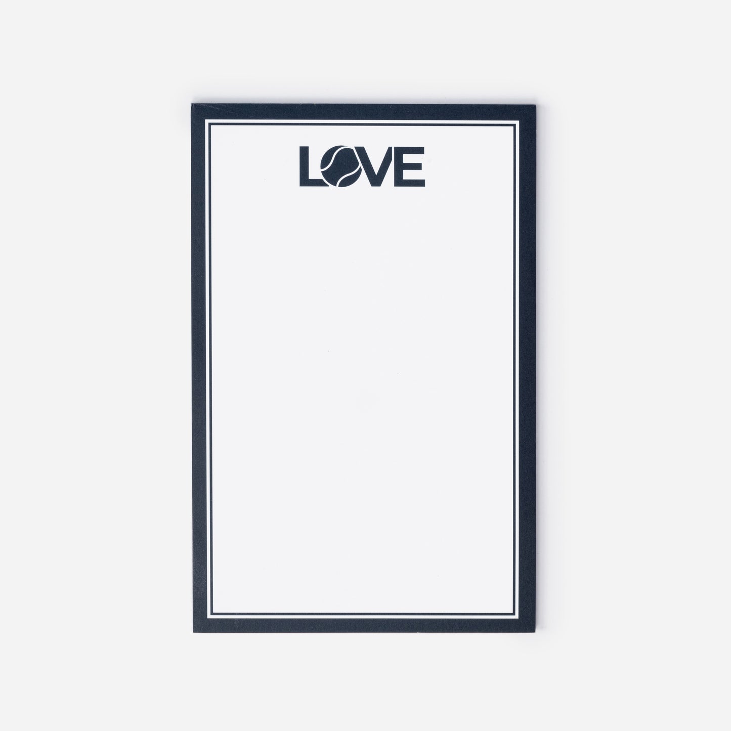 Tennis Notepads Navy Love 8.5 x 5.5