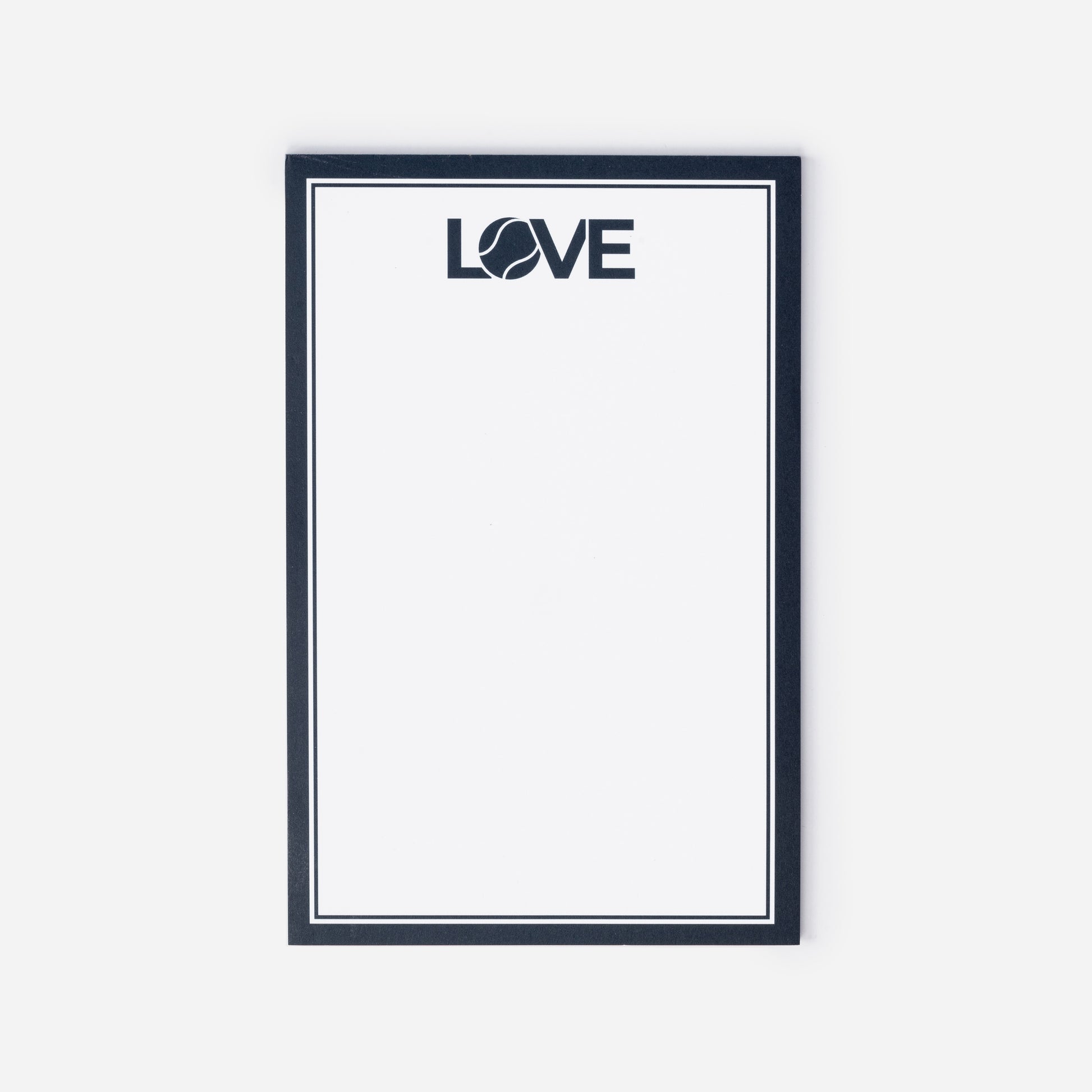 Tennis Notepads Navy Love 8.5 x 5.5