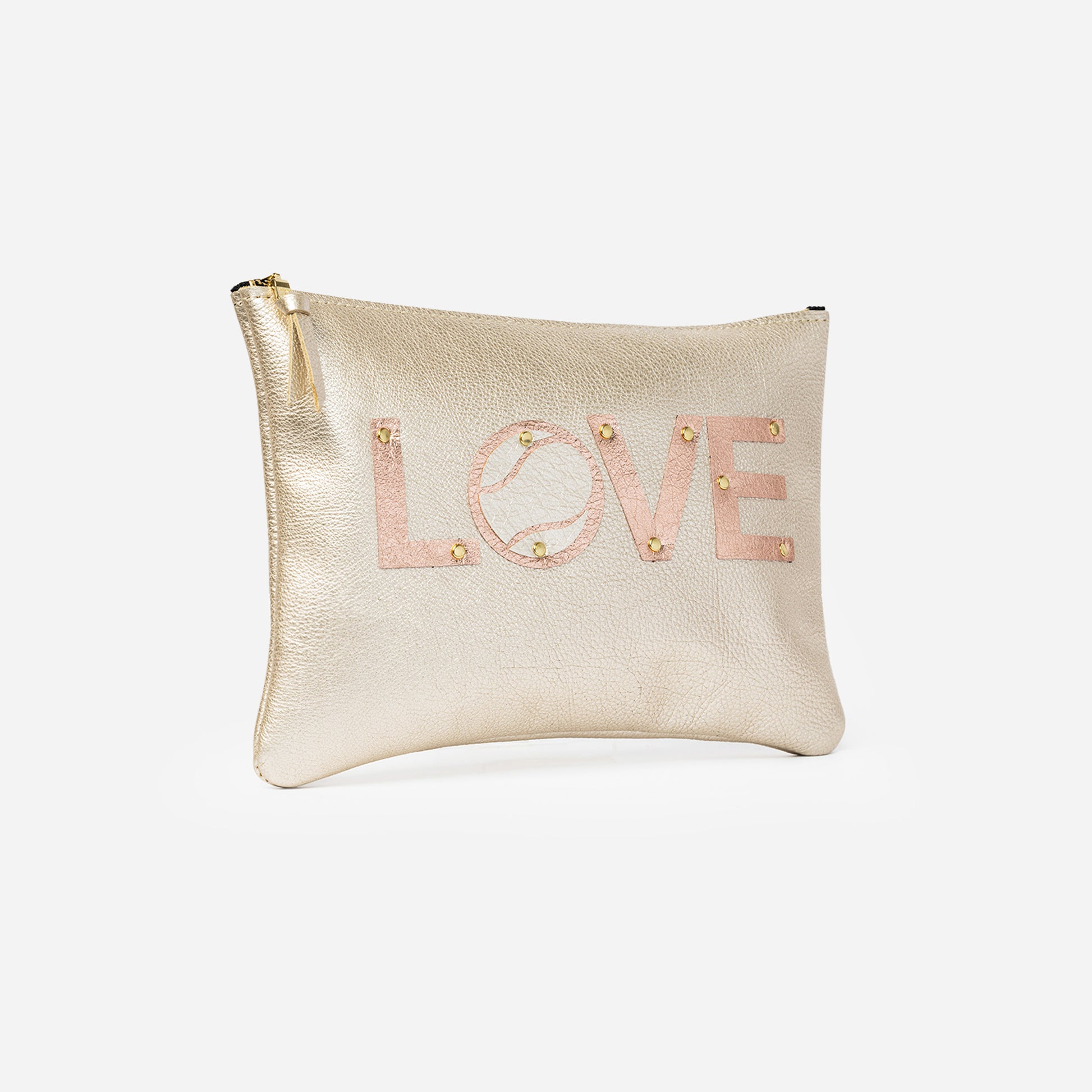 Lex Clutch Courtside Champagne LOVE Tennis