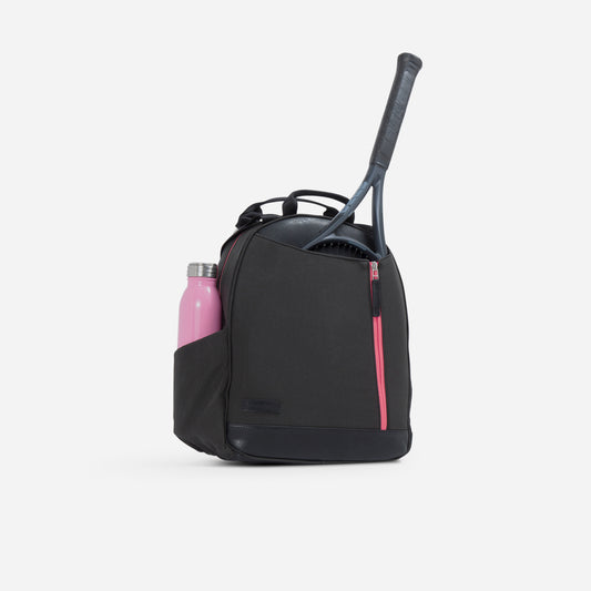 Melbie Tennis Backpack / Tote Black & Watermelon