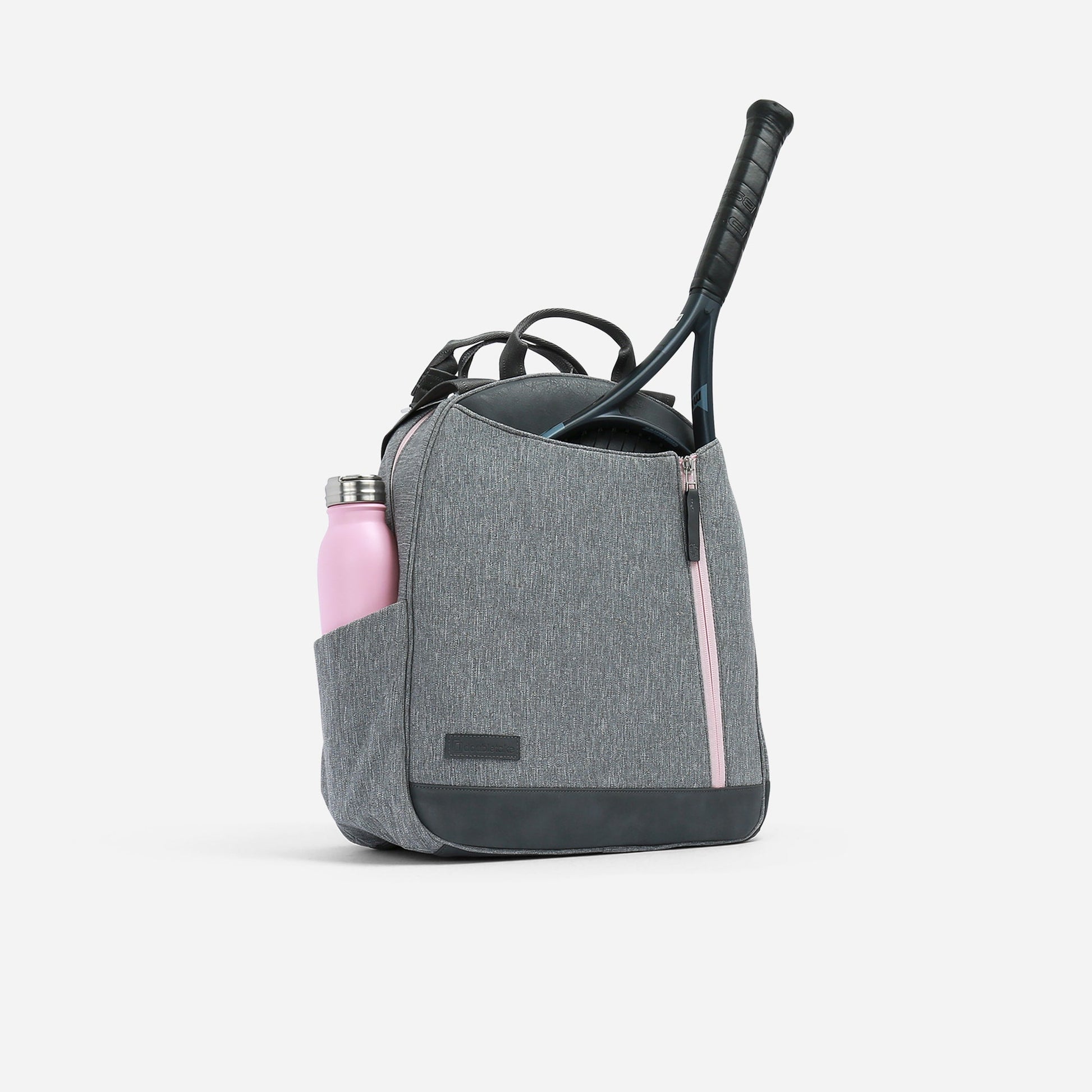 Melbourne Tennis Backpack / Tote Grey & Blush Medium