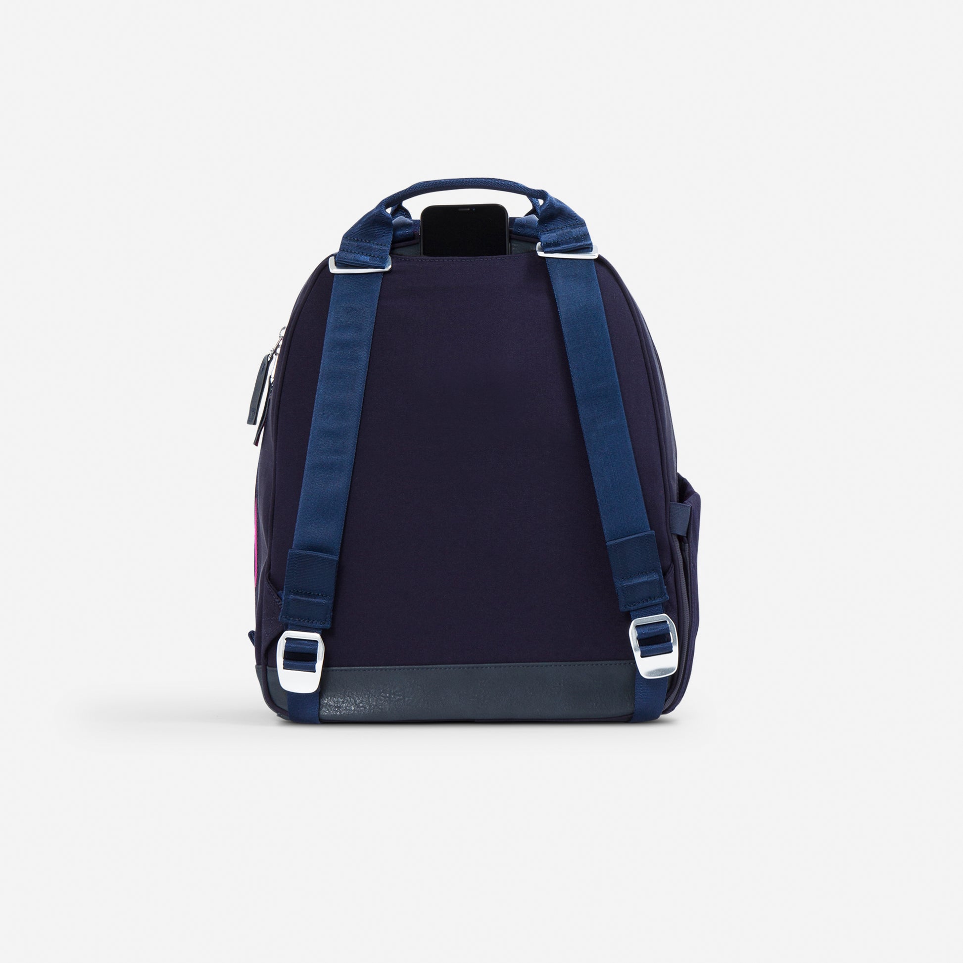 Melbourne Tennis Backpack / Tote  Navy & Fuchsia Medium