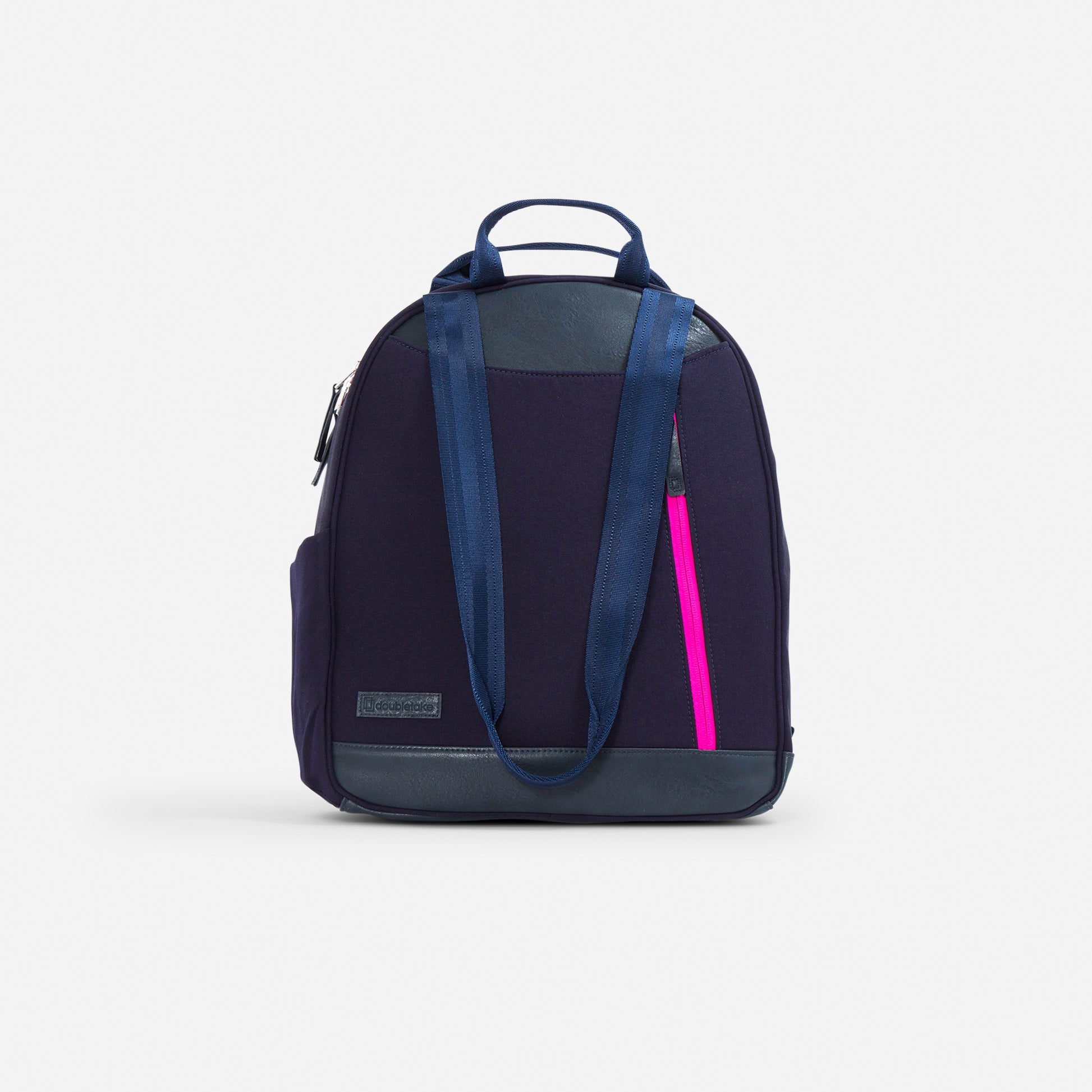 Melbourne Tennis Backpack / Tote  Navy & Fuchsia Medium