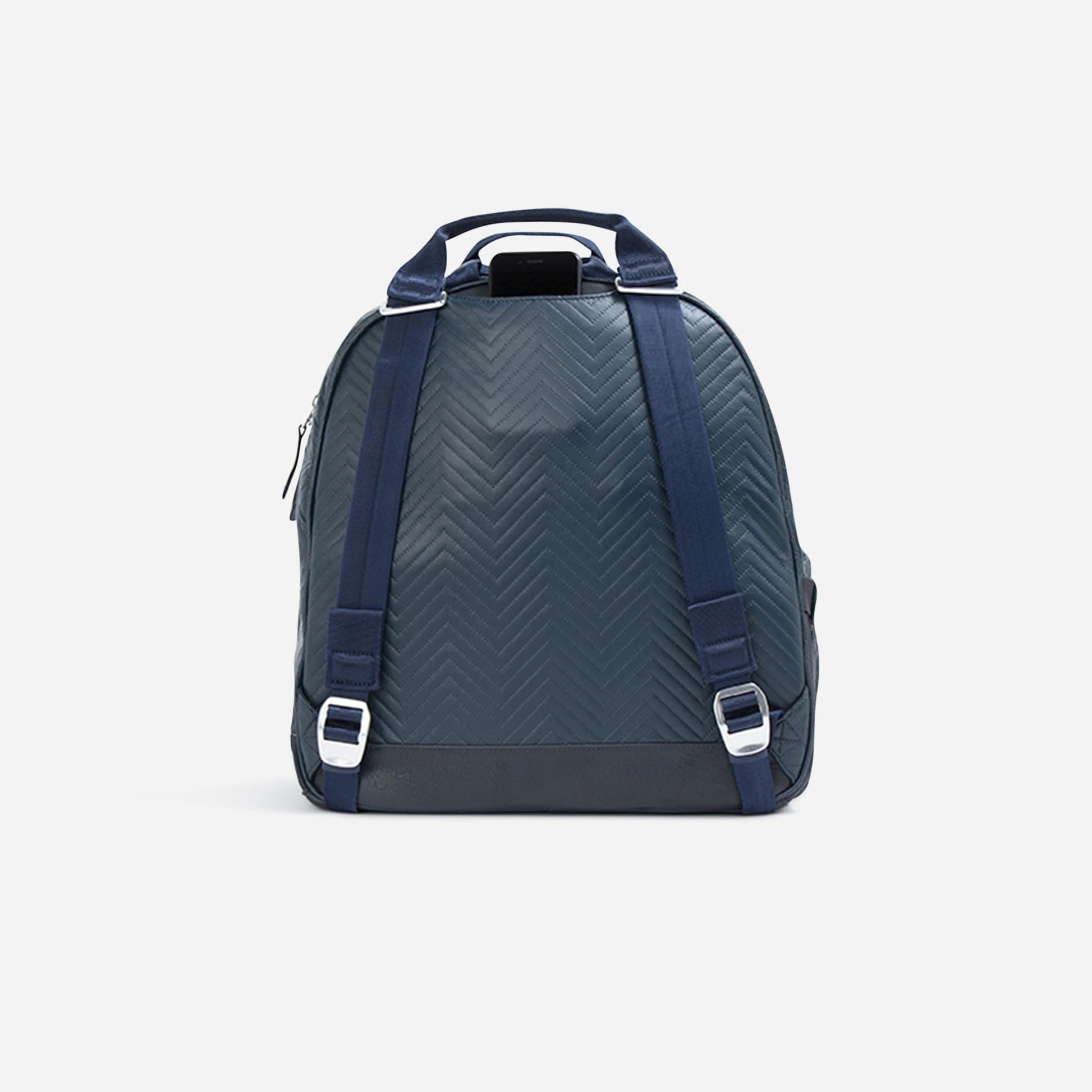 Melbourne Tennis Backpack / Tote Navy Zig Zag Luxe Regular