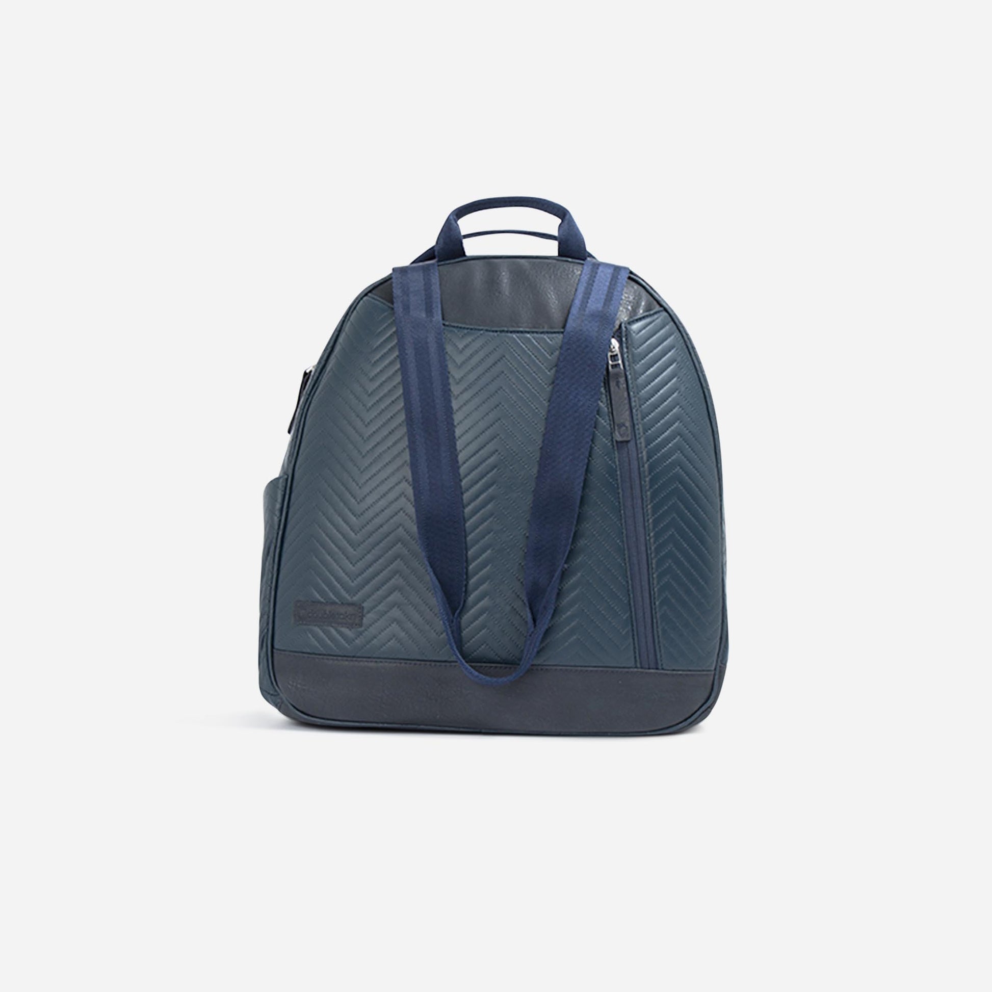 Melbourne Tennis Backpack / Tote Navy Zig Zag Luxe