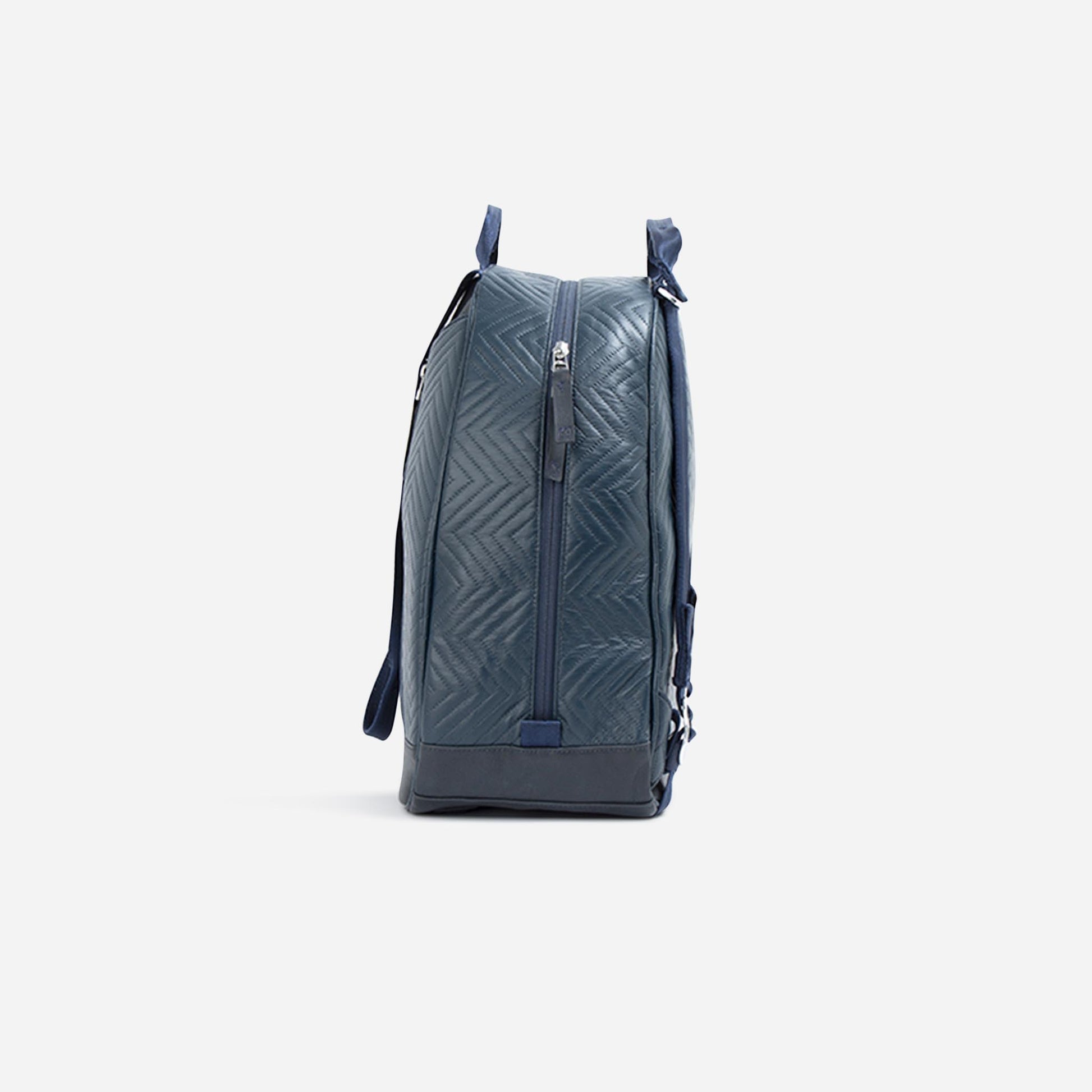 Melbourne Tennis Backpack / Tote Navy Zig Zag Luxe