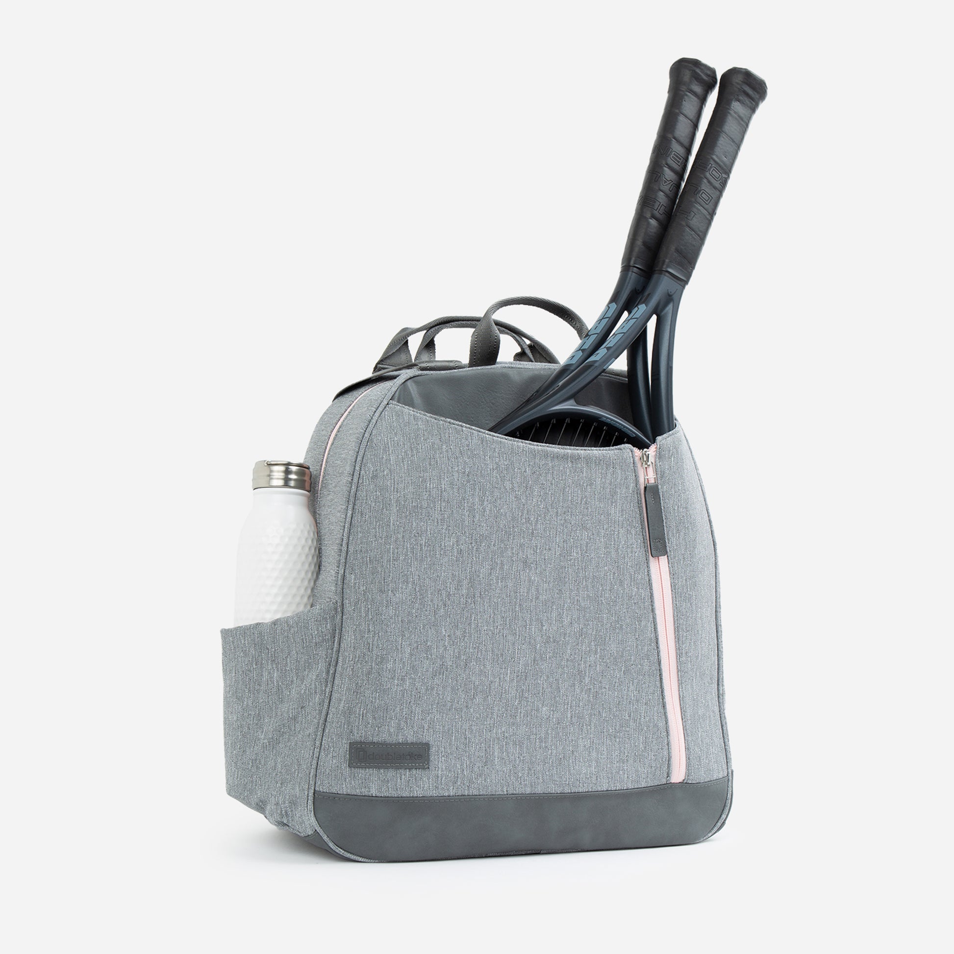 Melbourne Tennis Backpack / Tote Grey & Blush Regular