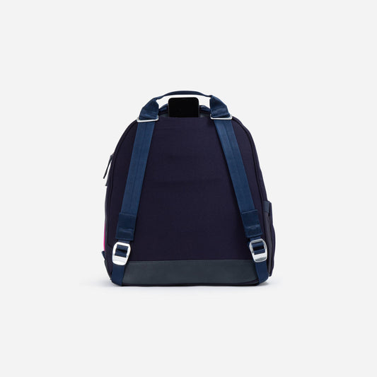 Melbourne Tennis Backpack / Tote  Navy & Fuchsia Regular