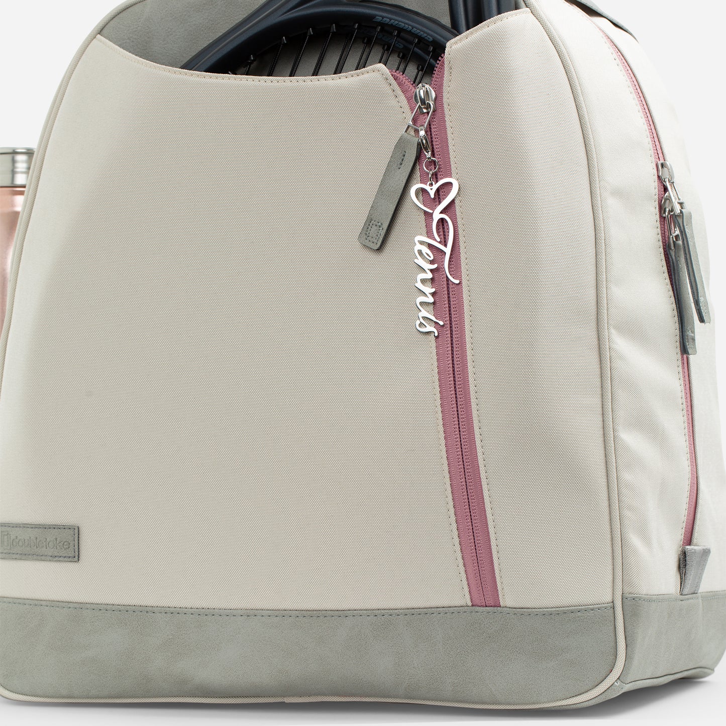 Tennis Bag Zipper Pull Charm Heart Pickleball