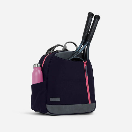 Doubletake Melbourne backpack in black and watermelon.