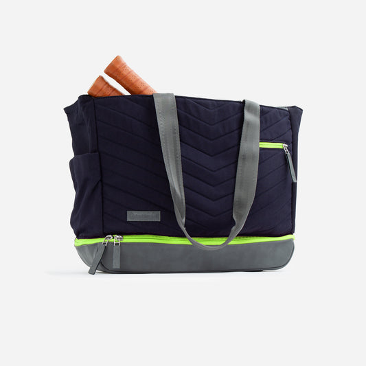 Parisii Pickleball Tote Navy & Lemon Lime