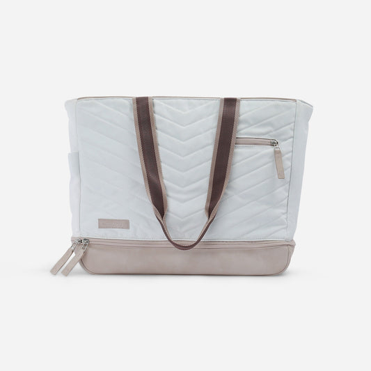 Parisii Tennis Tote Dove White & Cashmere