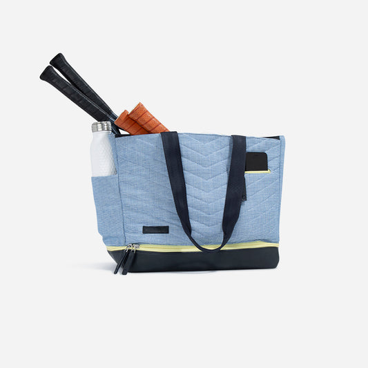 Parisii Tennis Tote Royal & Lemon