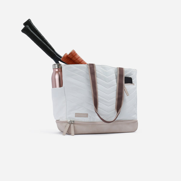 Parisii Tennis Tote Dove White & Cashmere
