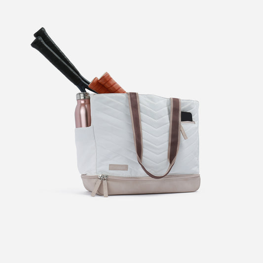 Parisii Pickleball Tote Dove White & Cashmere