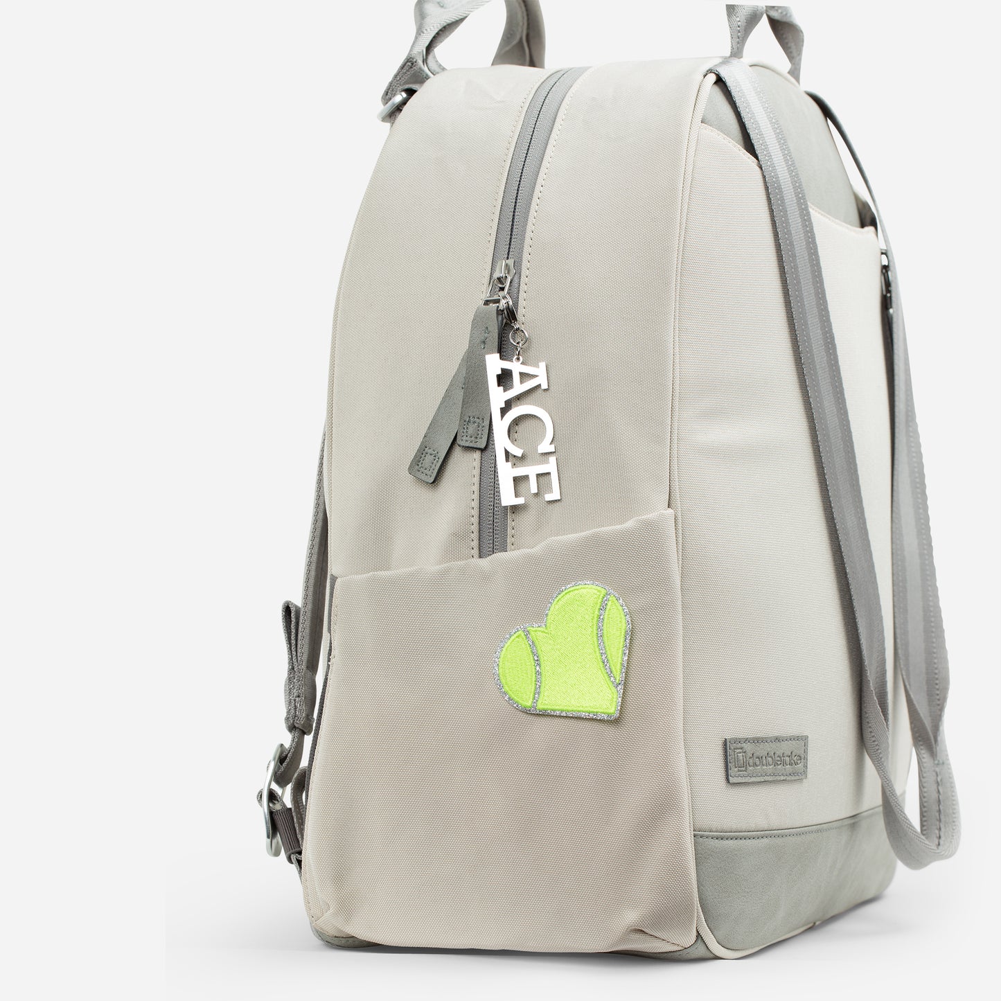 Tennis Bag Patches Lemon Lime Heart