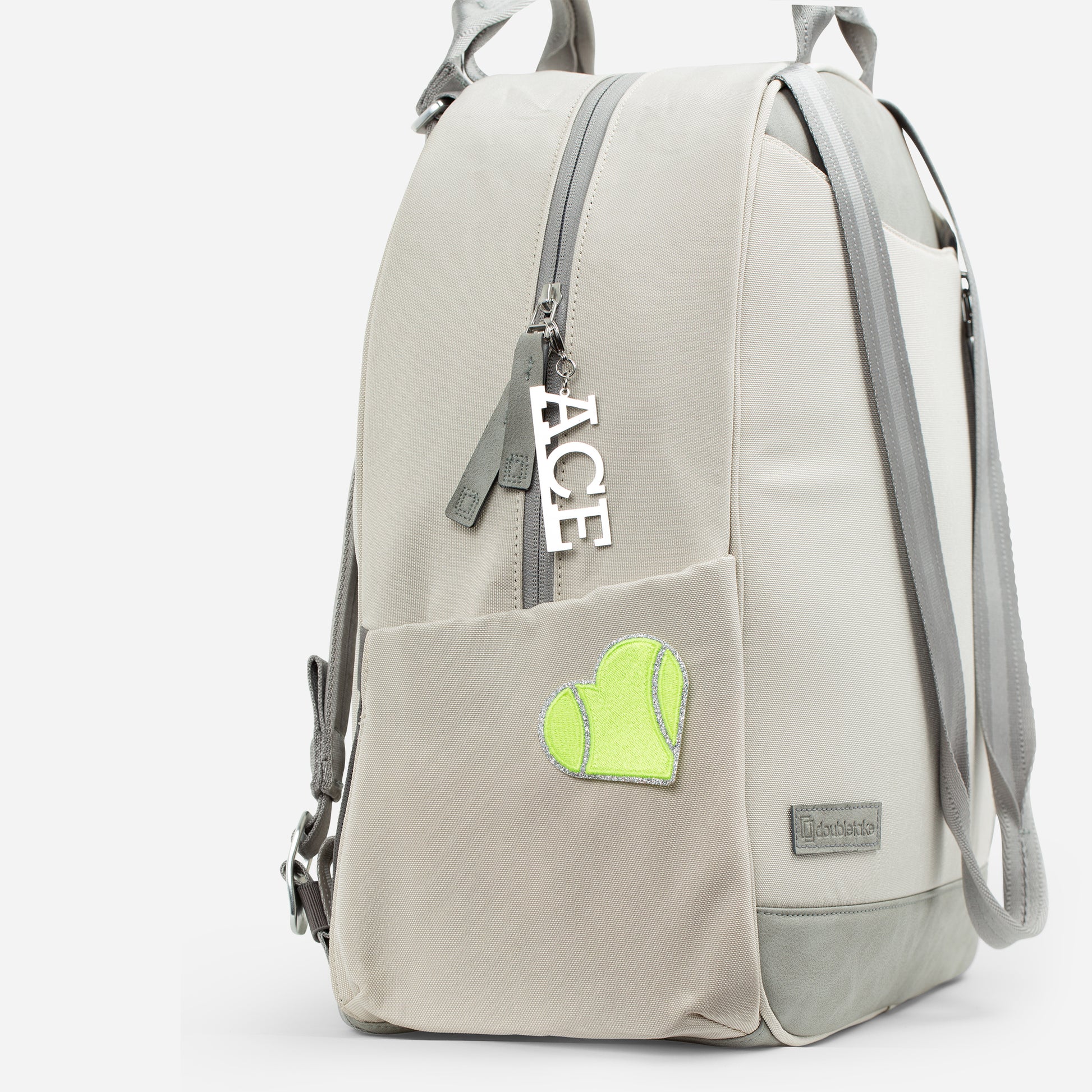 Tennis Bag Patches Lemon Lime Heart