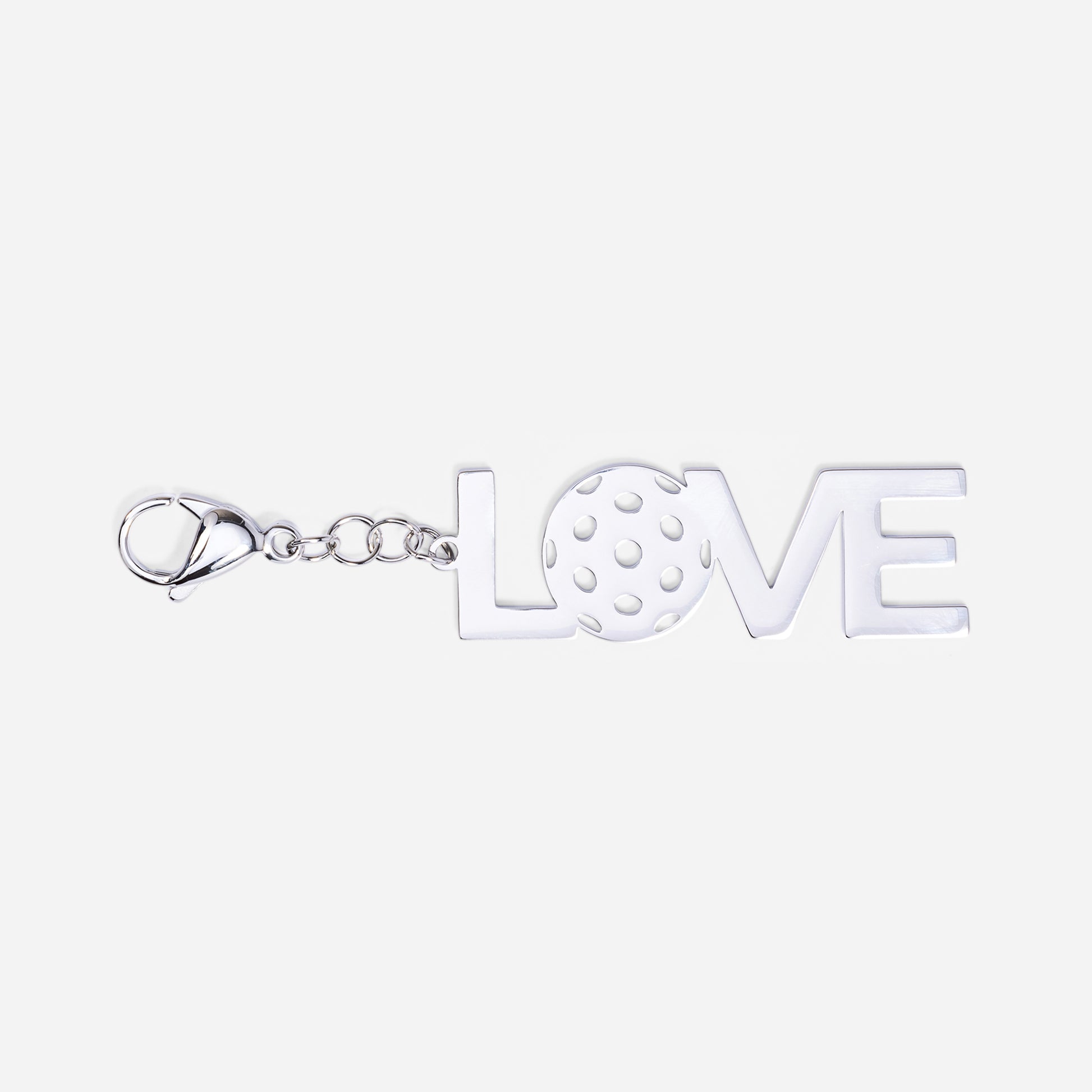Tennis Bag Zipper Pull Charm Pickleball Love