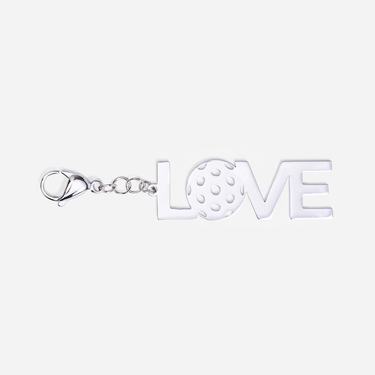 Tennis Bag Zipper Pull Charm Pickleball Love